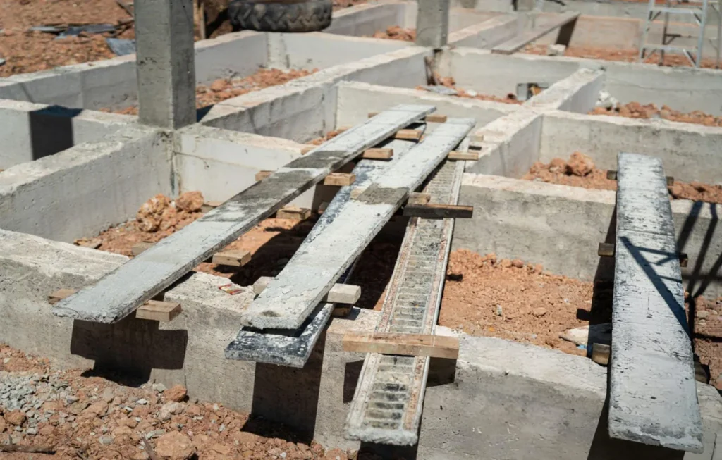 Pressed concrete piling installation in Lakeway, Texas